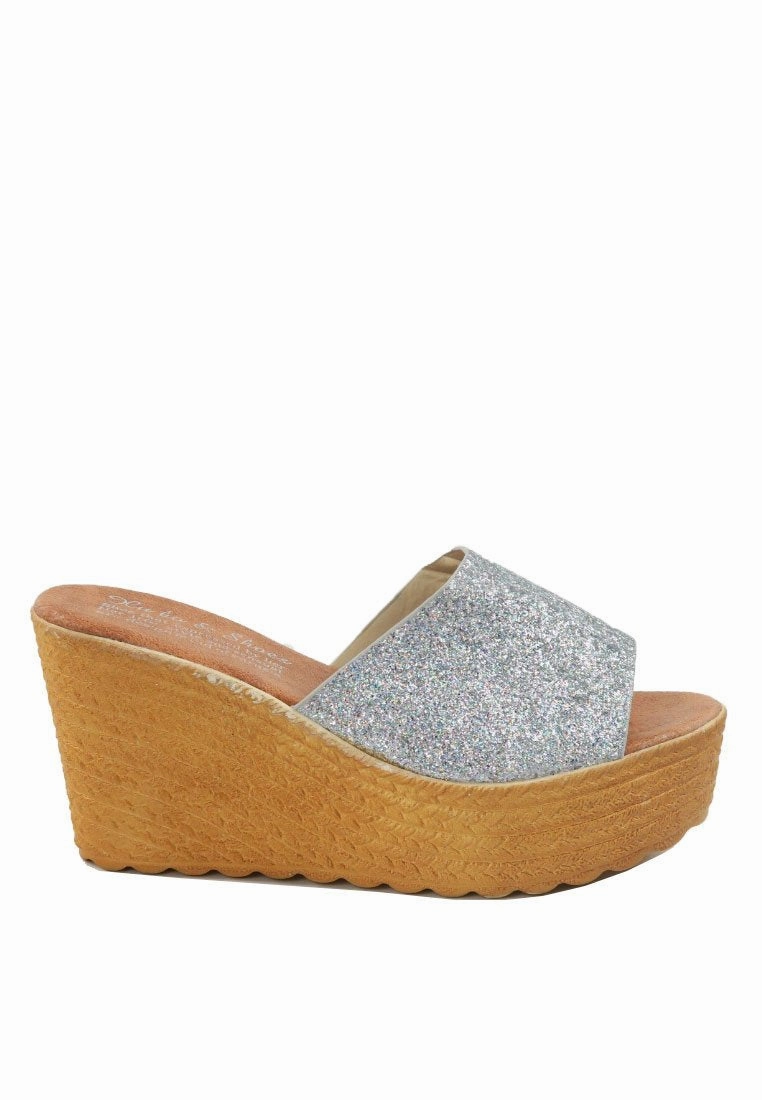 Happy Birthday Heel Shoes  - Glitter Platform Sandals