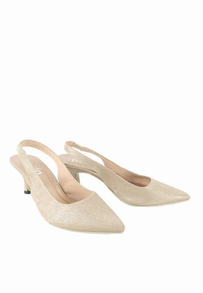 Wearing High Heels Everyday  - Pointed Toe Slingback Mid Heel Shoes