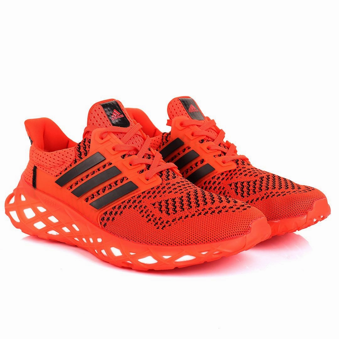 Best Running Shoes For Support AD Boost Red And Black Men's Running Sneakers