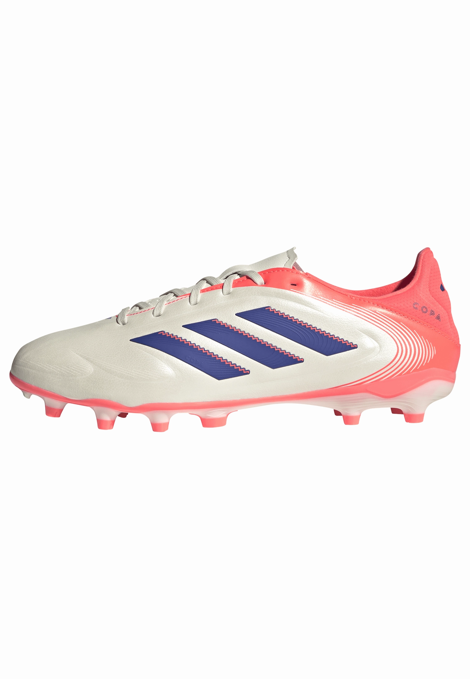 Soccer Cleats Dunhams adidas Copa Pure III League FG/MG Men's Soccer Cleats -  White/Blue/Orange