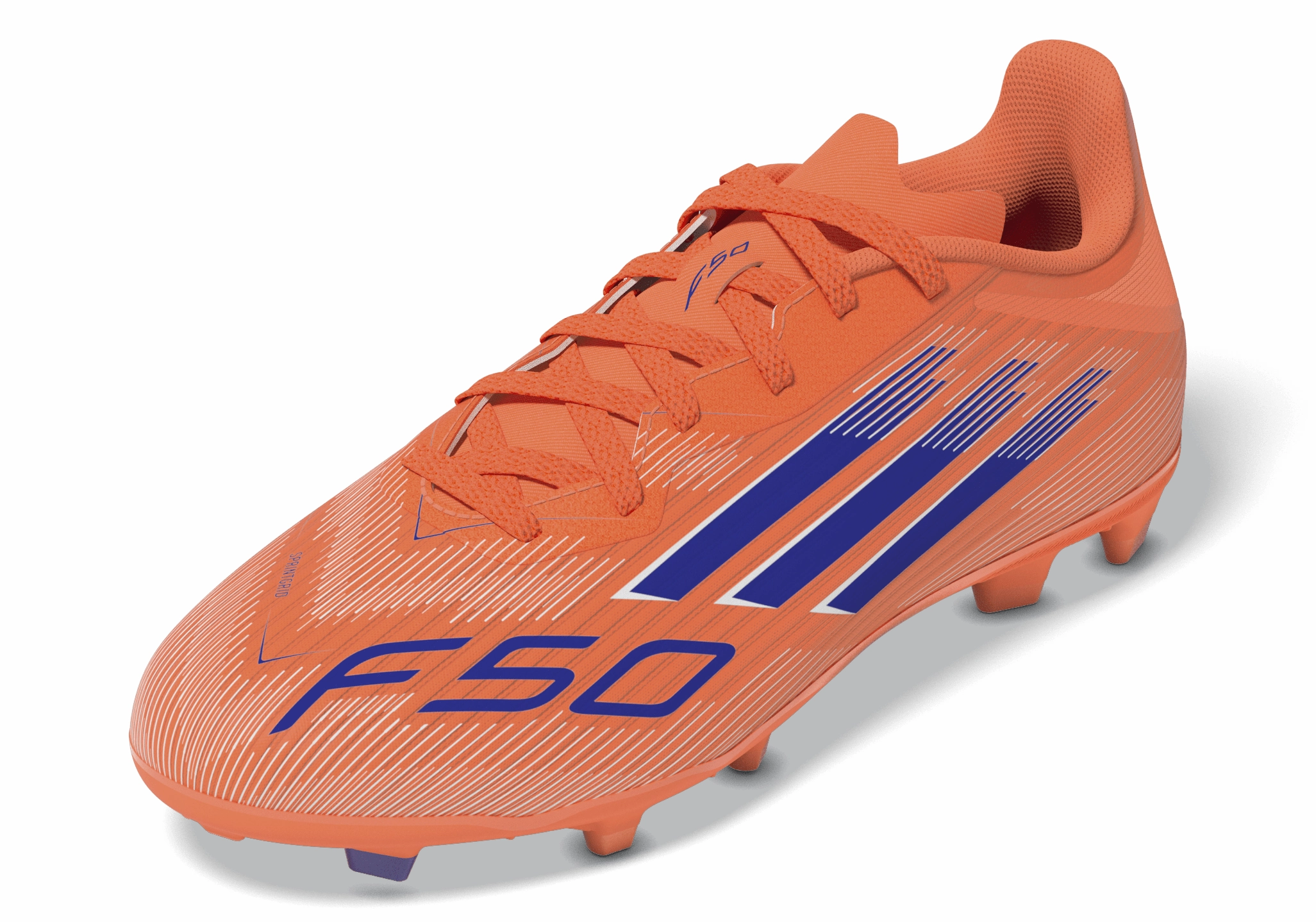 Speed Soccer Cleats adidas F50 League FG/MG Youth Soccer Cleats - Orange/Blue/White