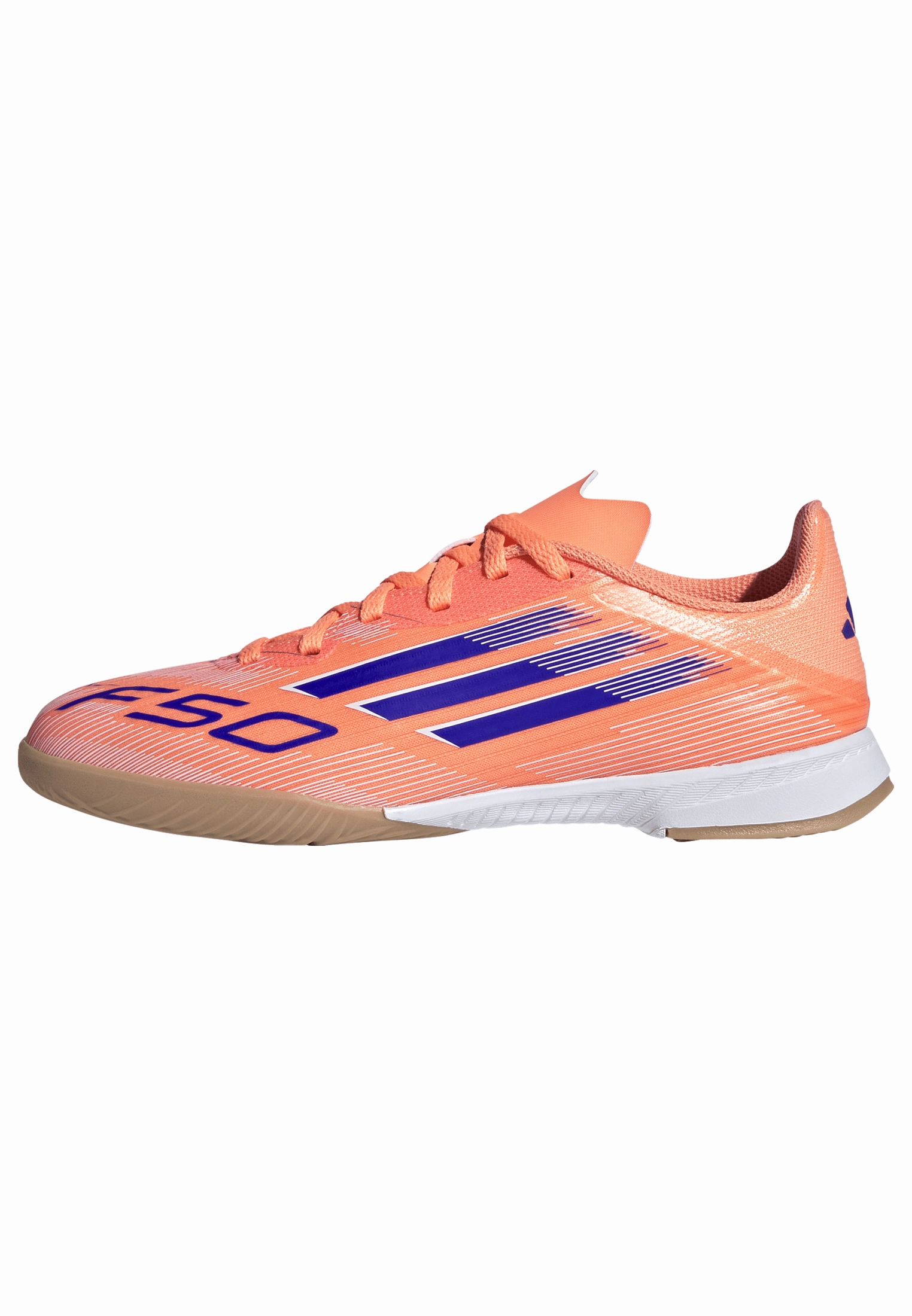 adidas F50 League IN Youth Soccer Shoes - Orange/Blue/White X Crazyfast.4 Fxg Soccer Cleats