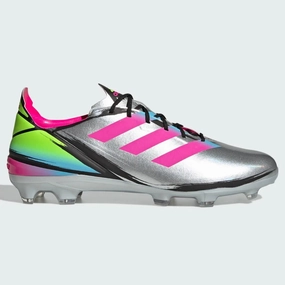 Adidas GameMode FG - Silver-Cyan-Show Pink Soccer Cleats Samba