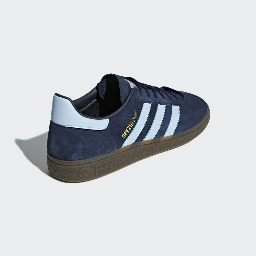 White Adidas Basketball Shoes adidas Handball Spezial Men's Navy Suede Trainers BD7633