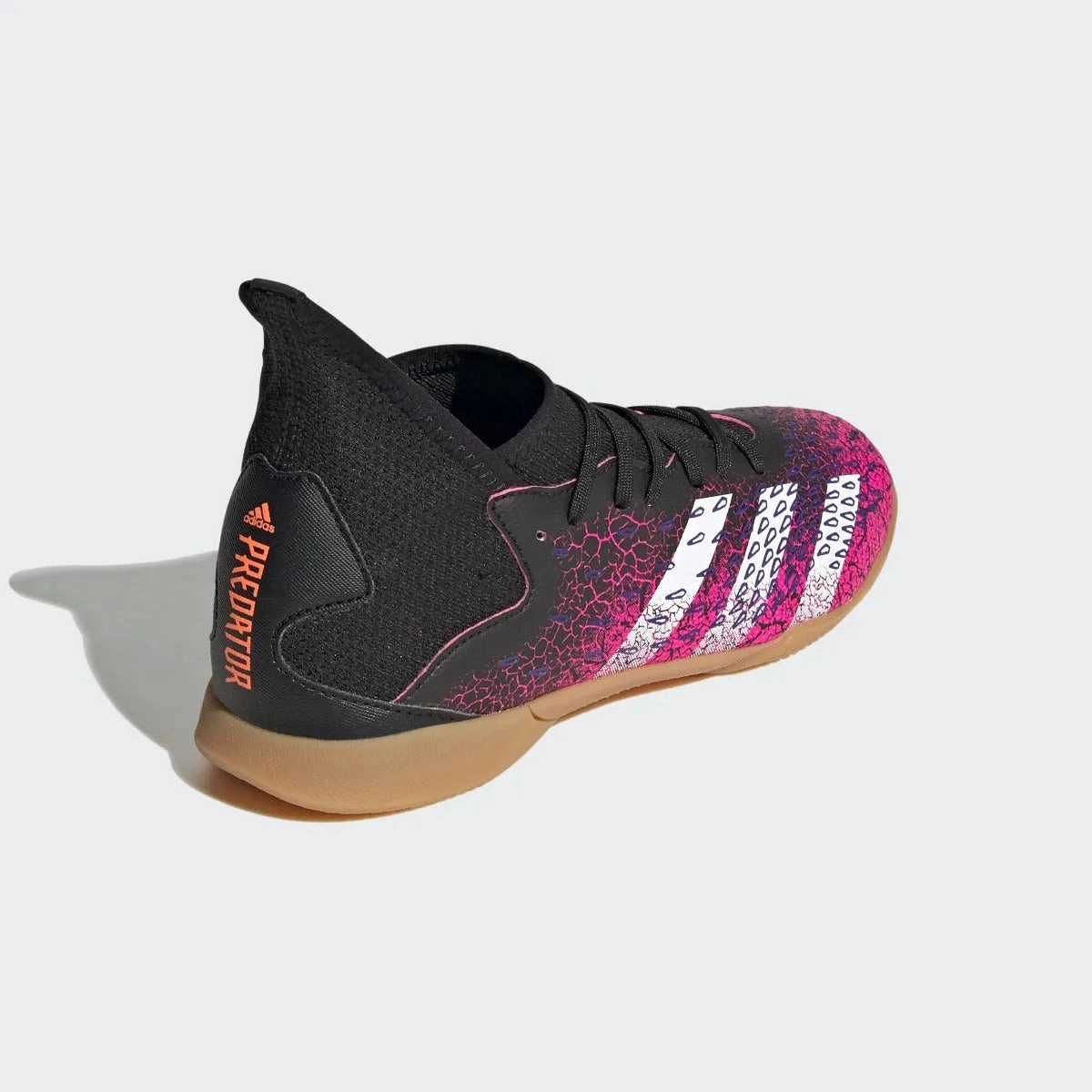 Adidas JR Predator Freak .3 IN - Black-Pink-Purple Turf Soccer Shoes Vs Cleats