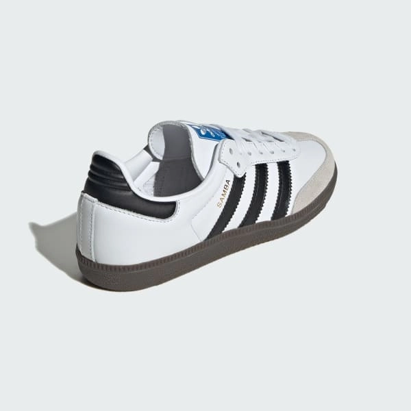 Adidas Kid's Samba OG Shoes - Cloud White / Core Black / Gum Adidas Shoes For Lifting