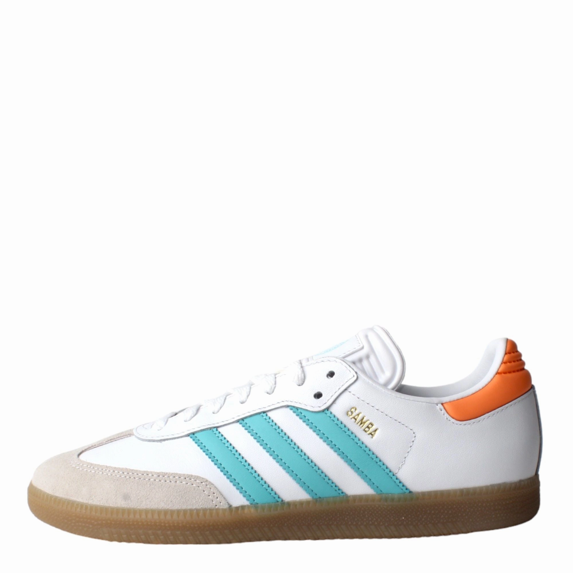 Adidas Recyclable Shoes Adidas Men's Samba Inter Miami Shoes - White / Easy Mint / Pink