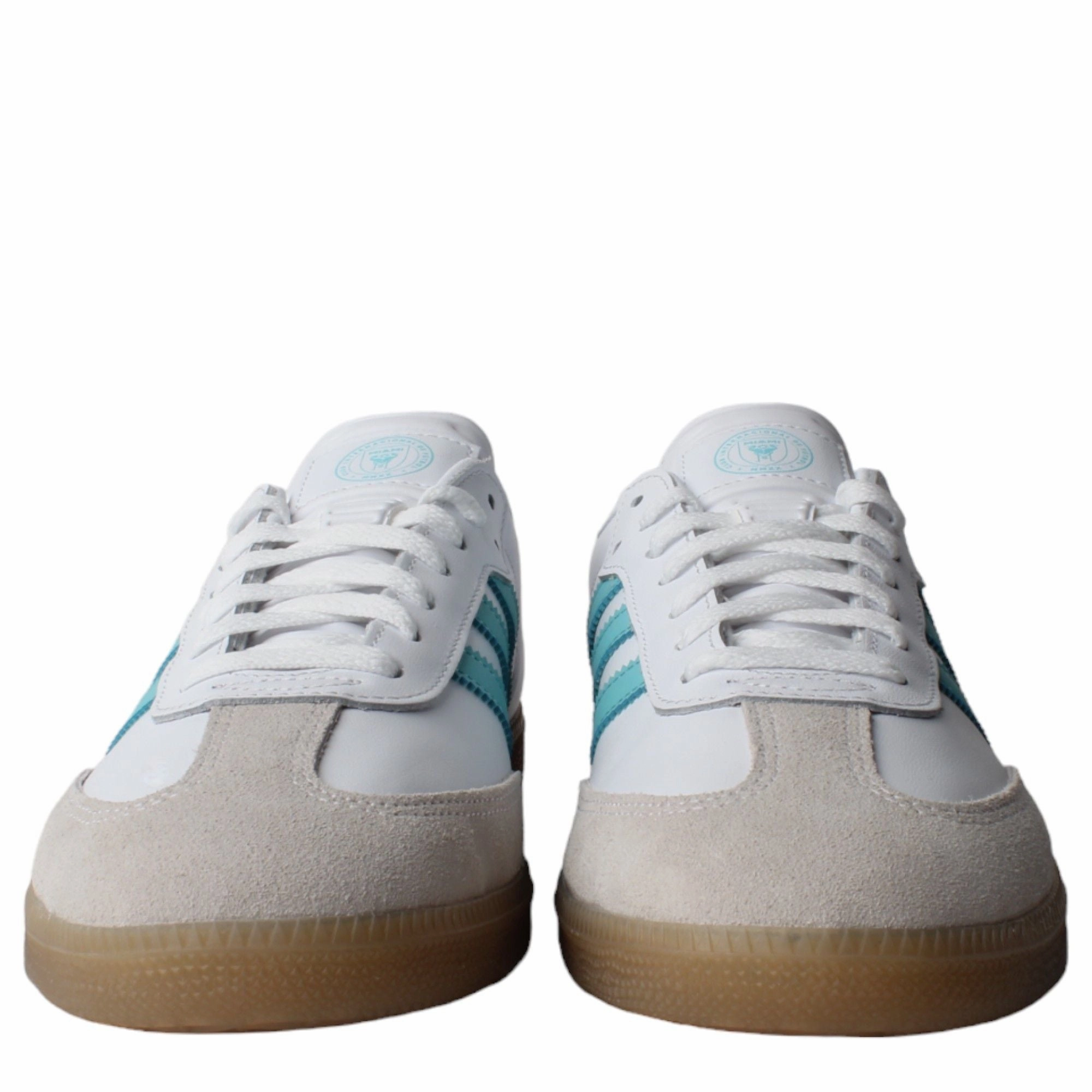 Adidas Men's Samba Inter Miami Shoes - White / Easy Mint / Pink Adidas Ultra 4d Shoes