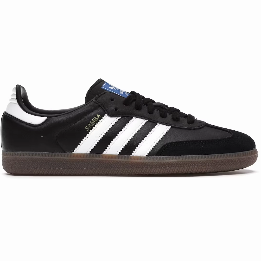 Adidas Men's Samba OG Shoes - Core Black / Cloud White / Gum Hibbett Sports Adidas Shoes