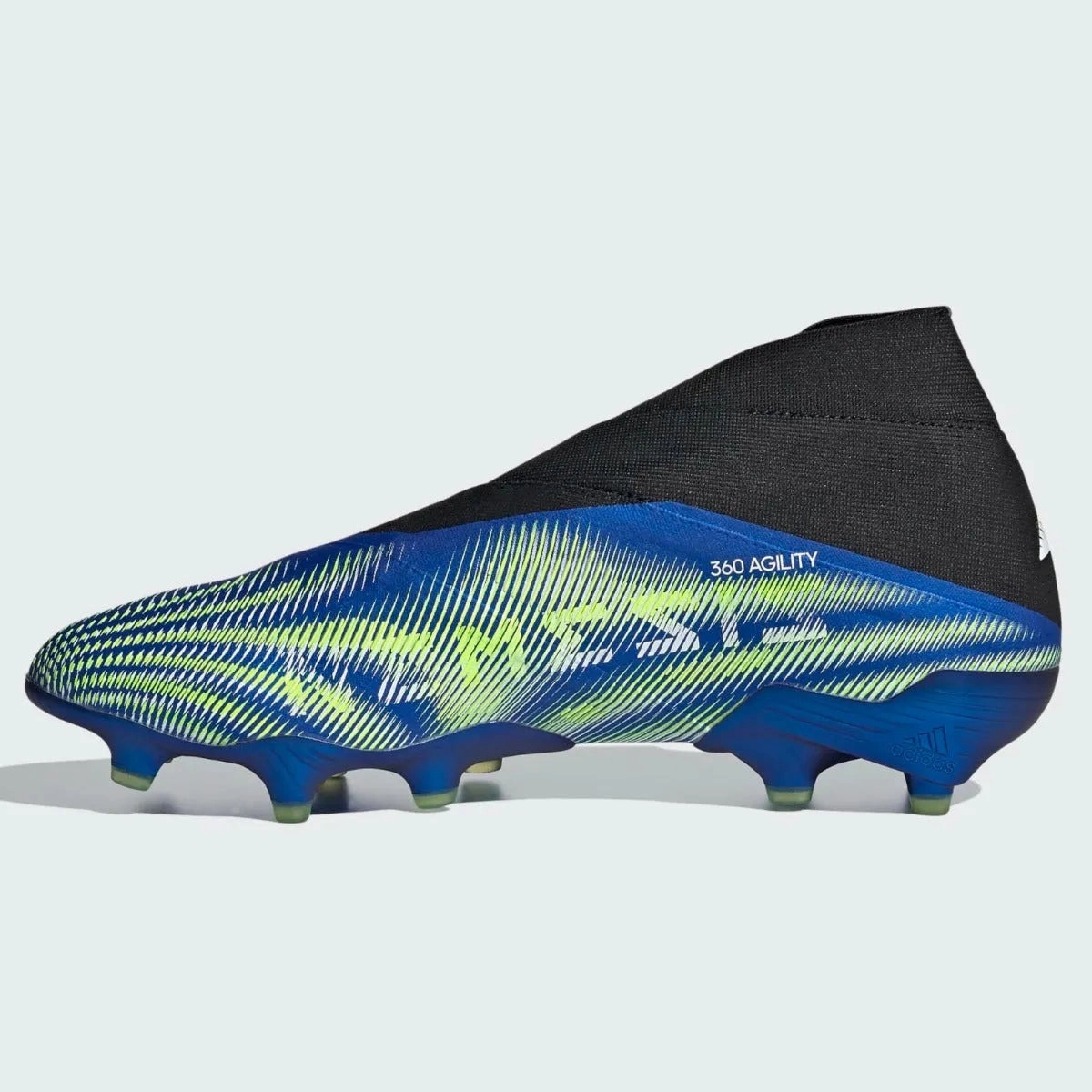 Youth High Top Soccer Cleats Adidas Nemeziz   FG - Royal-Volt-Black