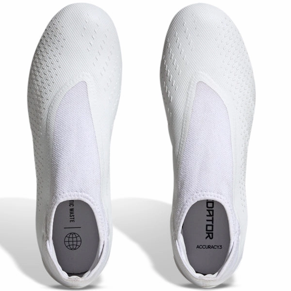 adidas Predator Accuracy.3 Laceless Firm Ground Soccer Cleats (Core White) Shadow Pro Fg Soccer Cleats