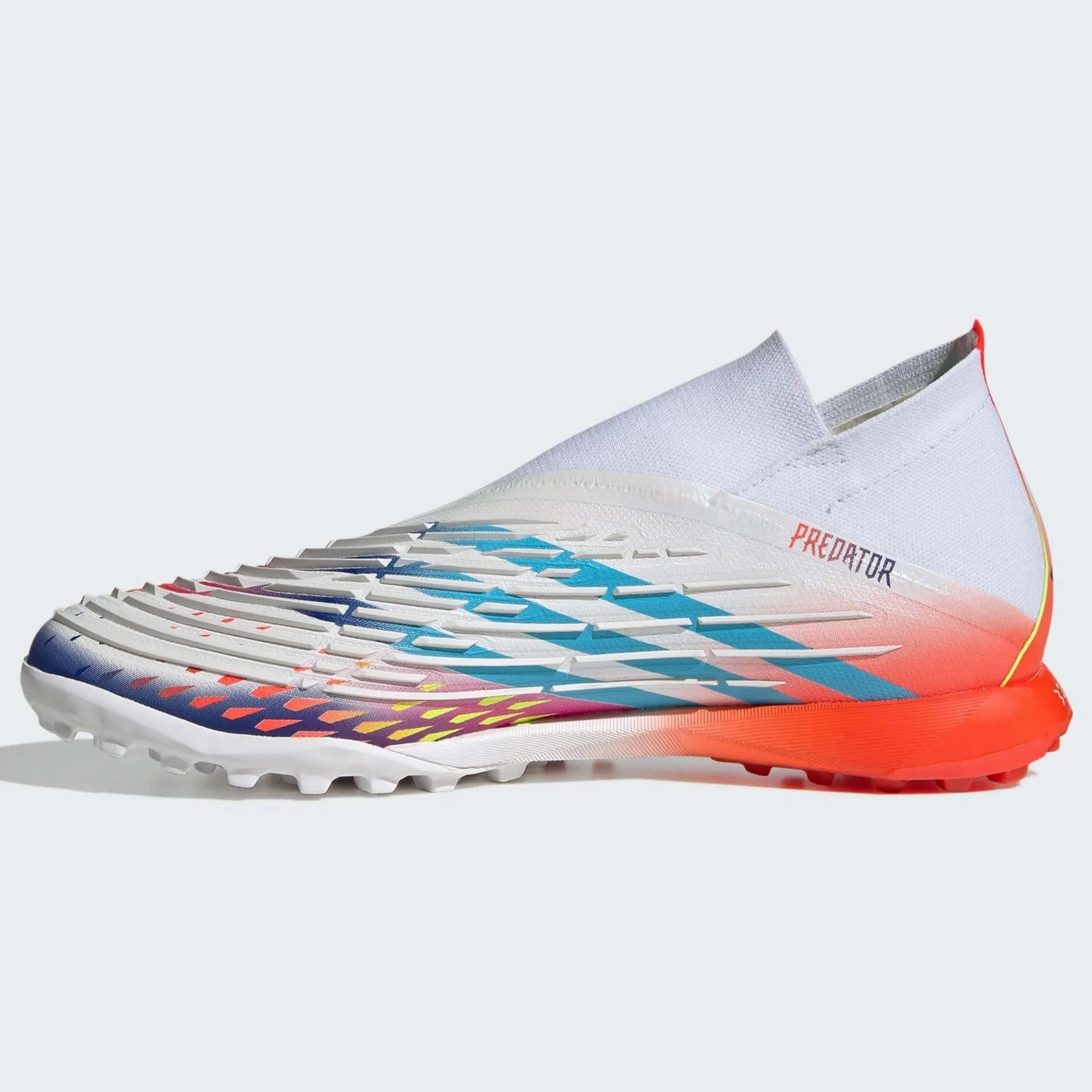adidas Predator Edge.1 Turf - White-Yellow-Blue Adidas Running Shoes Adizero