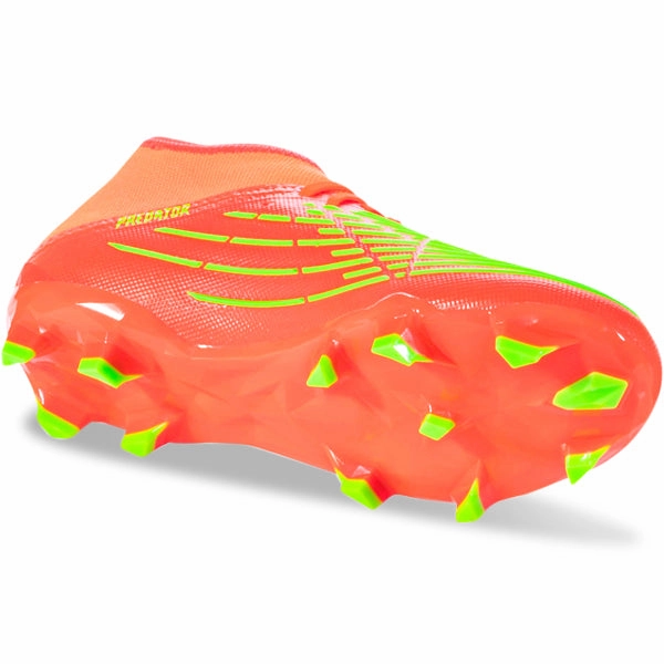 Youth Soccer Cleats Sizes adidas Predator Edge.2 Firm Ground Soccer Cleats (Solar Red/Team Solar Yellow)