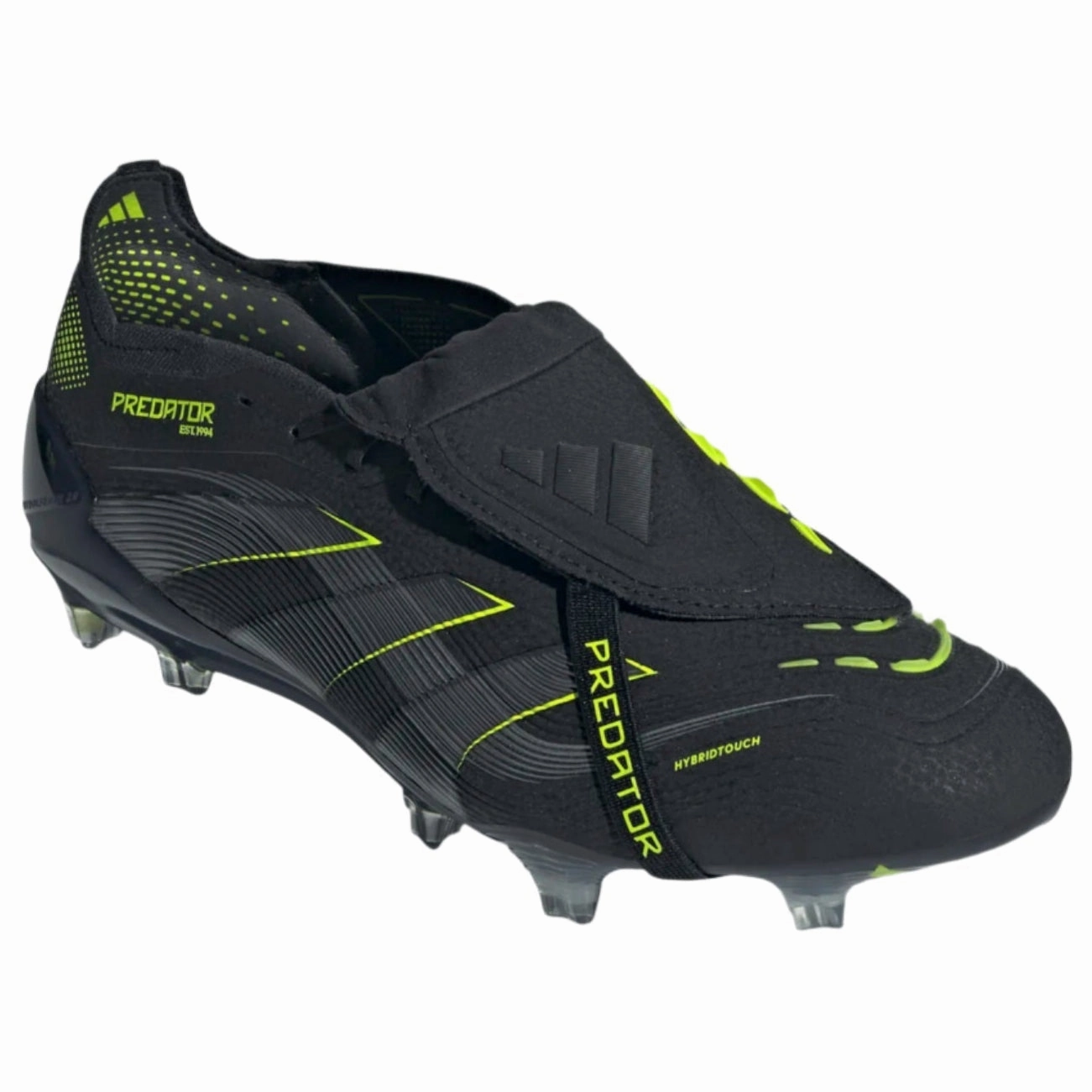 adidas Predator Elite Firm Ground Soccer Cleats (Black/Lucid Lemon) Predator Soccer Cleat