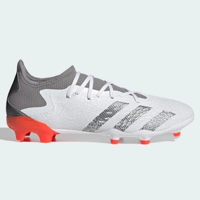 Adidas Predator Freak .3 LOW FG - White-Iron Metallic Difference Between Soccer Cleats And Football