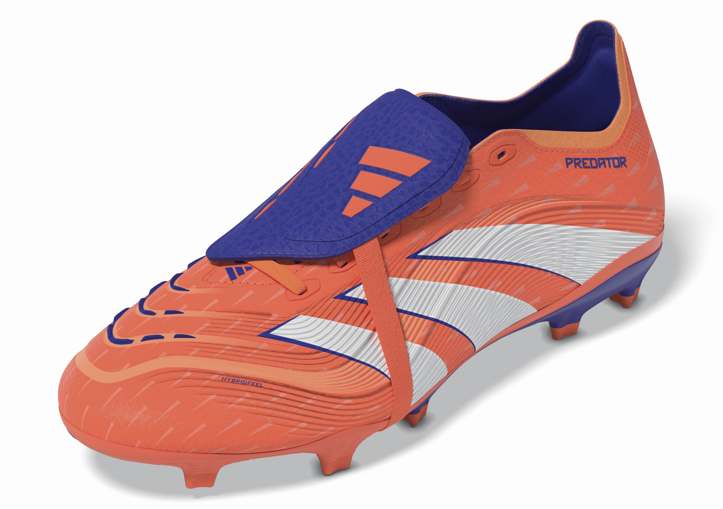 adidas Predator League Fold-Over Tongue FG/MG Men's Soccer Cleats - Orange/White Personalize Soccer Cleats