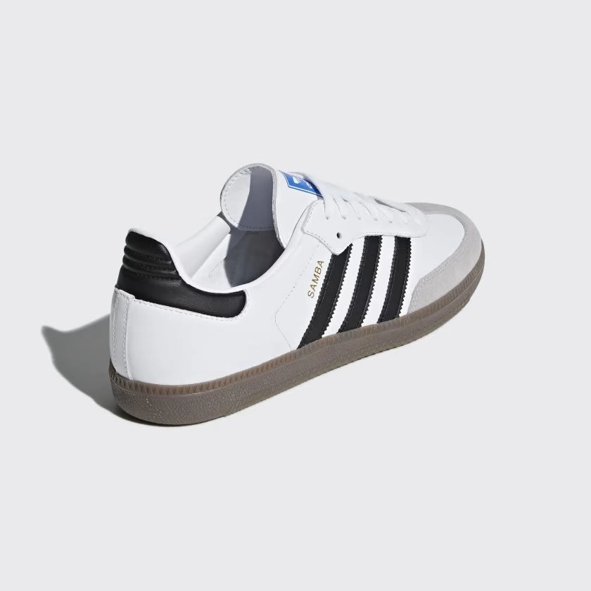 Adidas Samba OG Men's White Leather Trainers B75806 Adidas Terrace Shoes