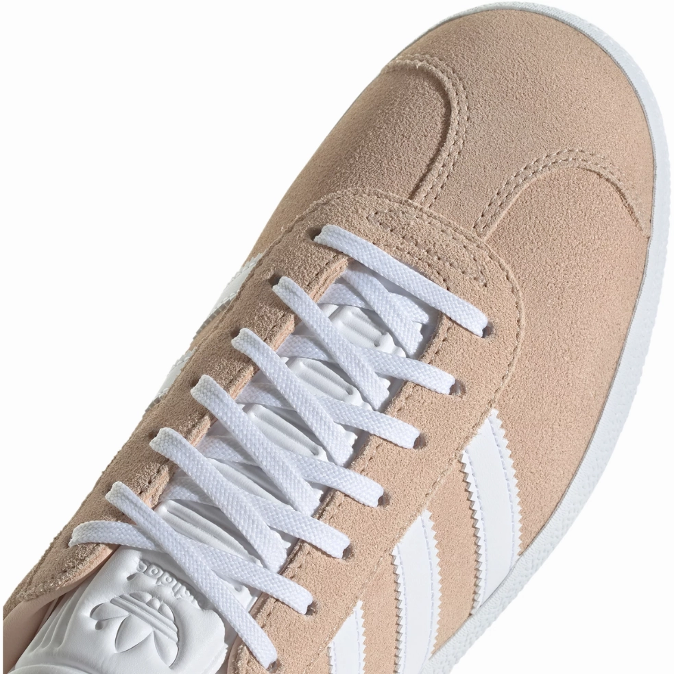 Adidas Women's Gazelle Shoes - Halo Blush / Cloud White / Core Black Adidas Long Distance Running Shoes
