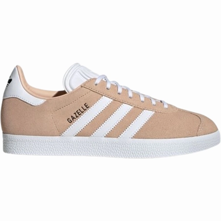 Adidas Women's Gazelle Shoes - Halo Blush / Cloud White / Core Black Adidas High Top Shoes