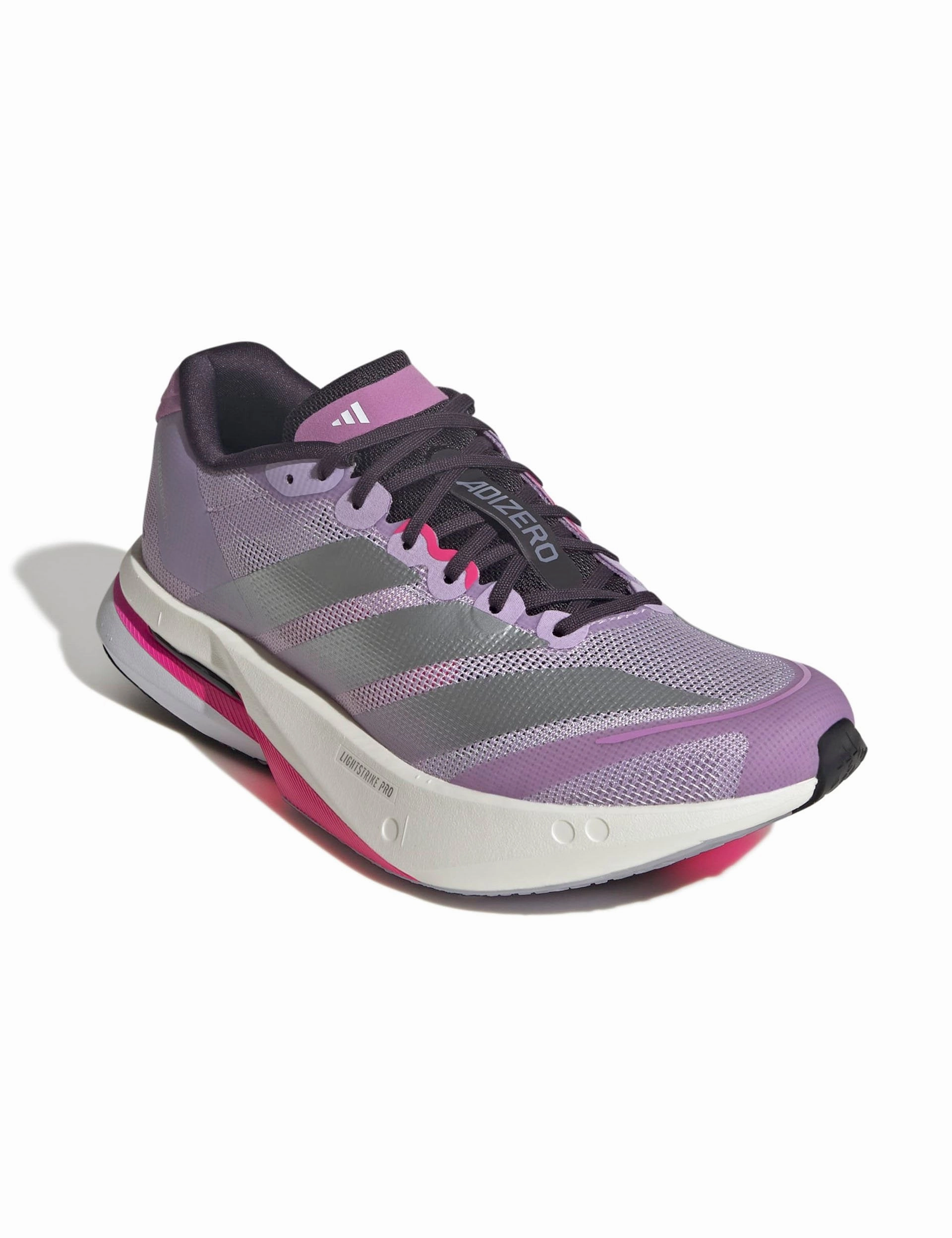 Adidas Jeans Shoes Adizero Boston 13 Shoes - Powder Plum/Silver Metallic/Shock Pink