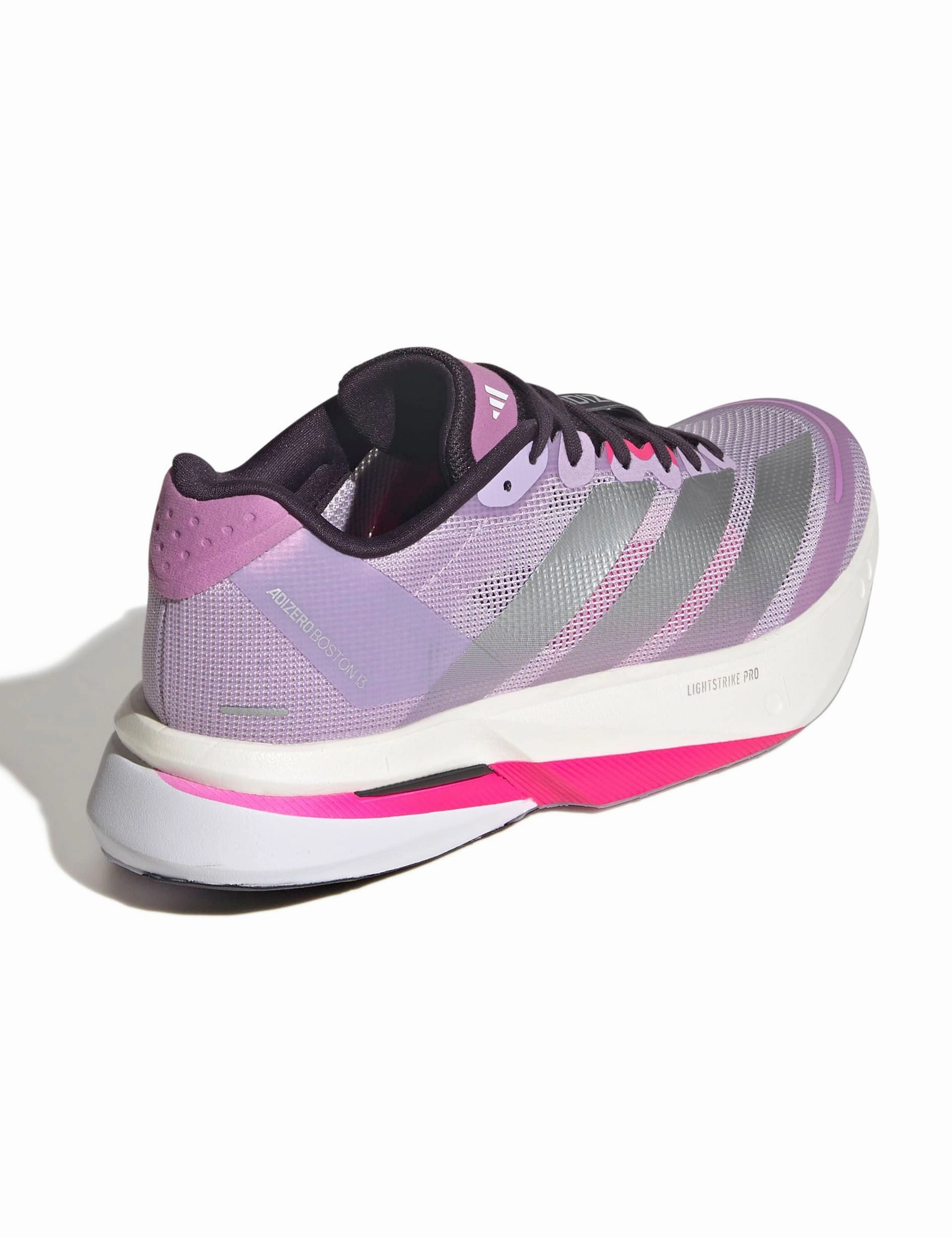 Adidas Climacool Laced Shoes Adizero Boston 13 Shoes - Powder Plum/Silver Metallic/Shock Pink