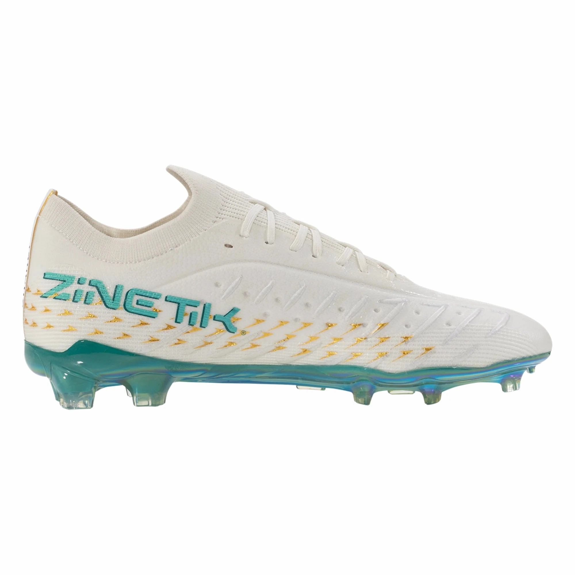 Rare Soccer Cleats Charly Zinetik PFX Firm Ground Soccer Cleats (White/Aqua)