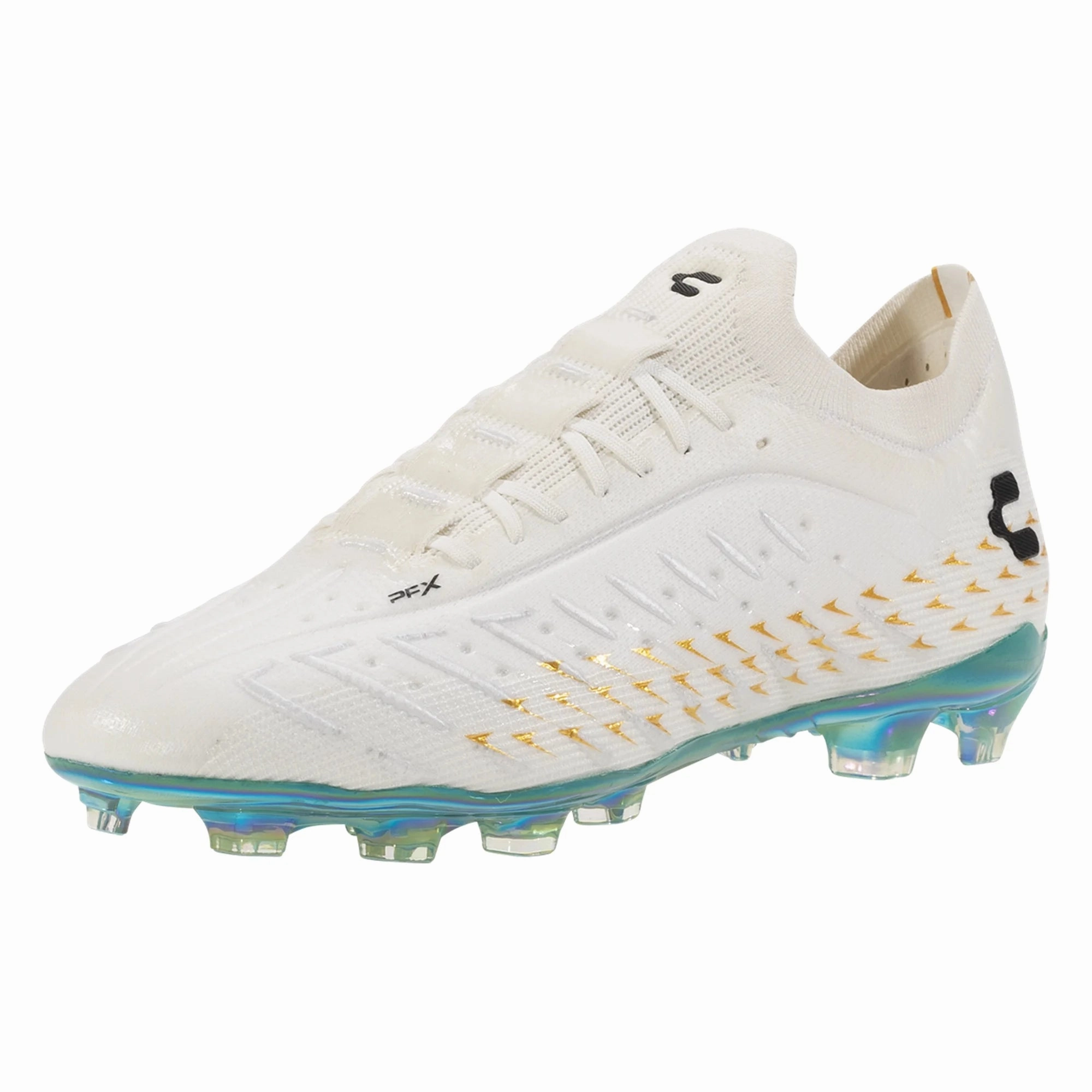 Charly Zinetik PFX Firm Ground Soccer Cleats (White/Aqua) Trusox Tru Tenaci Fg Soccer Cleats