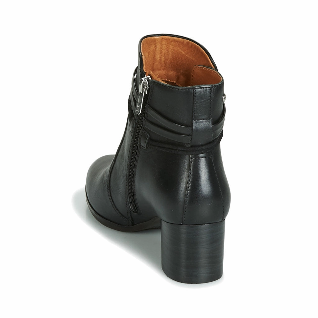 Pikolinos Calafat Leather Women's Heeled Boots Ankle Walking Boot