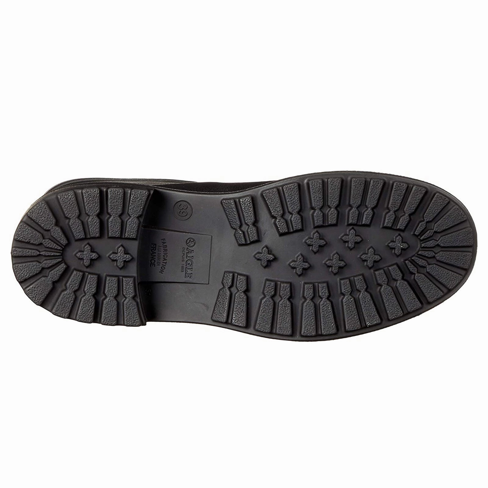 Plain Leather Ankle Boots Aigle Fulfeel Mid Rubber Women's Ankle Black Boots