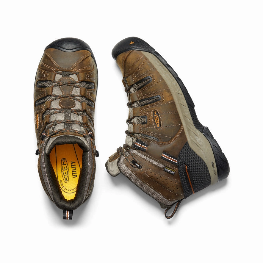 Men's Flint II Waterproof Mid (Soft Toe)  |  Black Olive/Brindle In