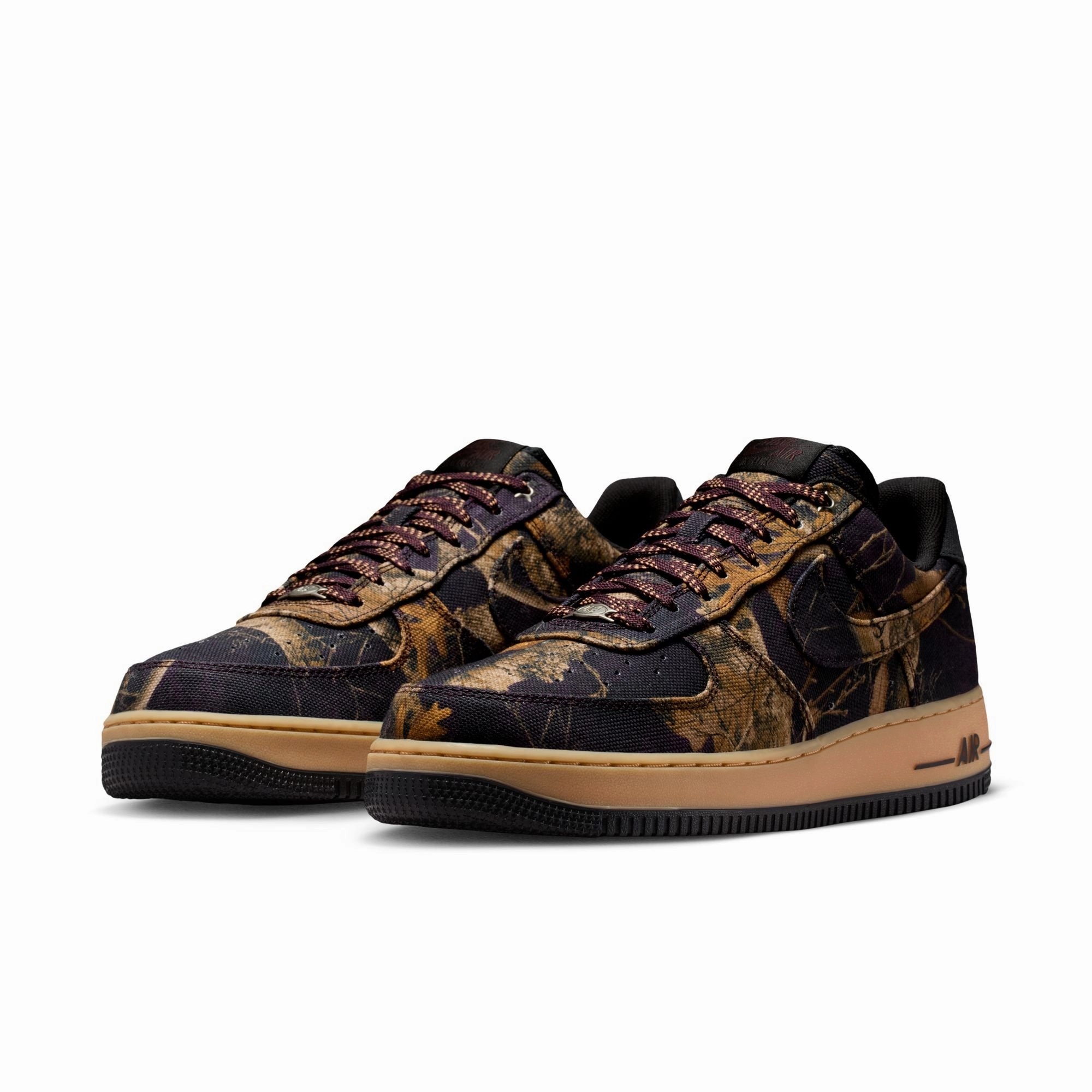 Popular Nike Trendy Shoes Air Force 1 '07 RealTree Men's Shoes Color: Multi-color/multi-color-gum Yellow IH1221-900