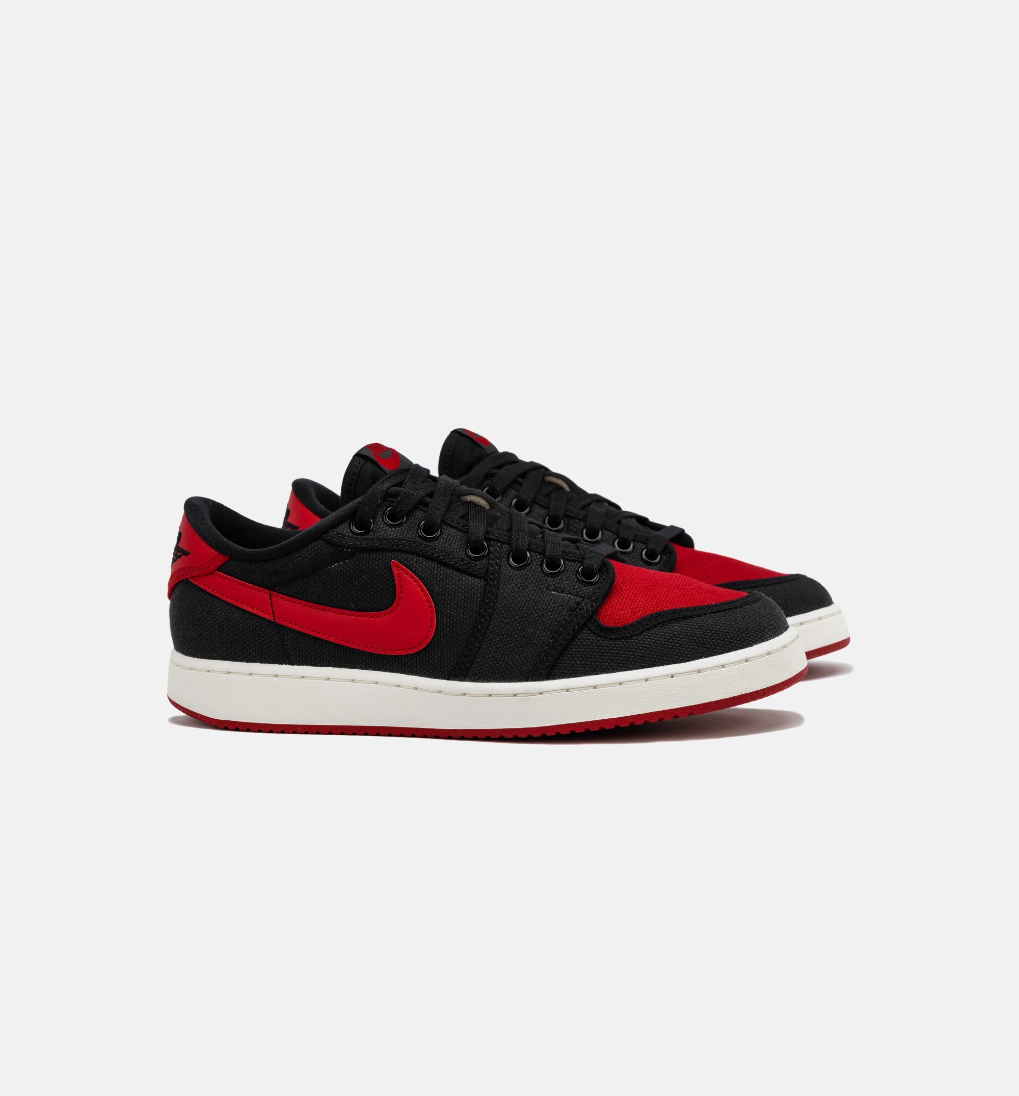 Air Jordan 1 KO Low Bred Mens Lifestyle Shoe - Black/Red High Heel Platform Sandals