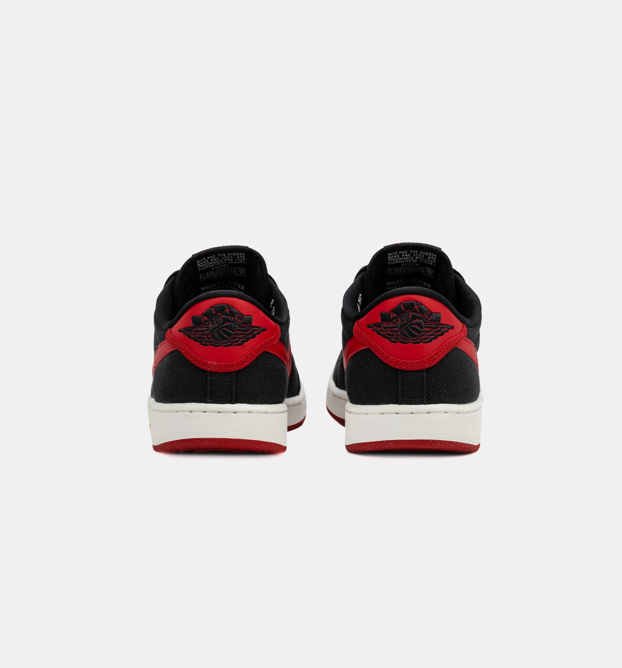 High Heels Wearing Air Jordan 1 KO Low Bred Mens Lifestyle Shoe - Black/Red