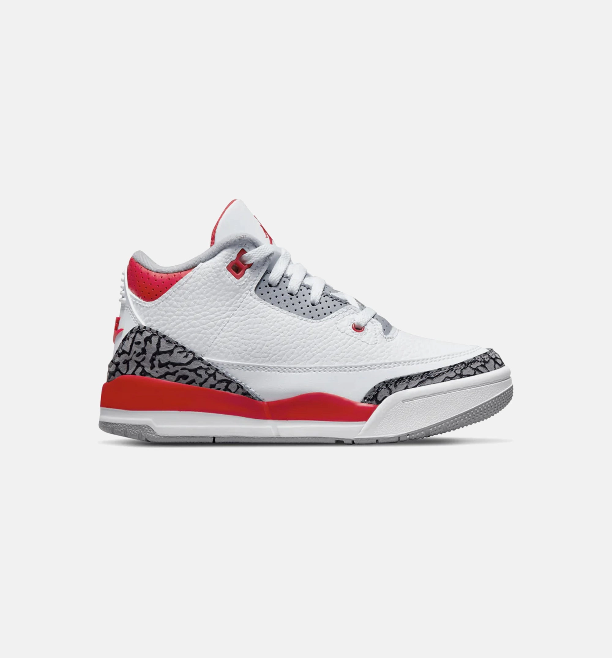 Air Jordan 3 OG Fire Red Preschool Lifestyle Shoe - White/Red Free Shipping High Heel Stoppers