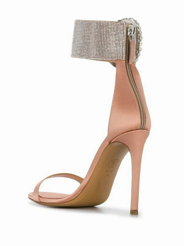 Wide Fit Heels Alexandre Vauthier Pink Joan Embellished High Heels
