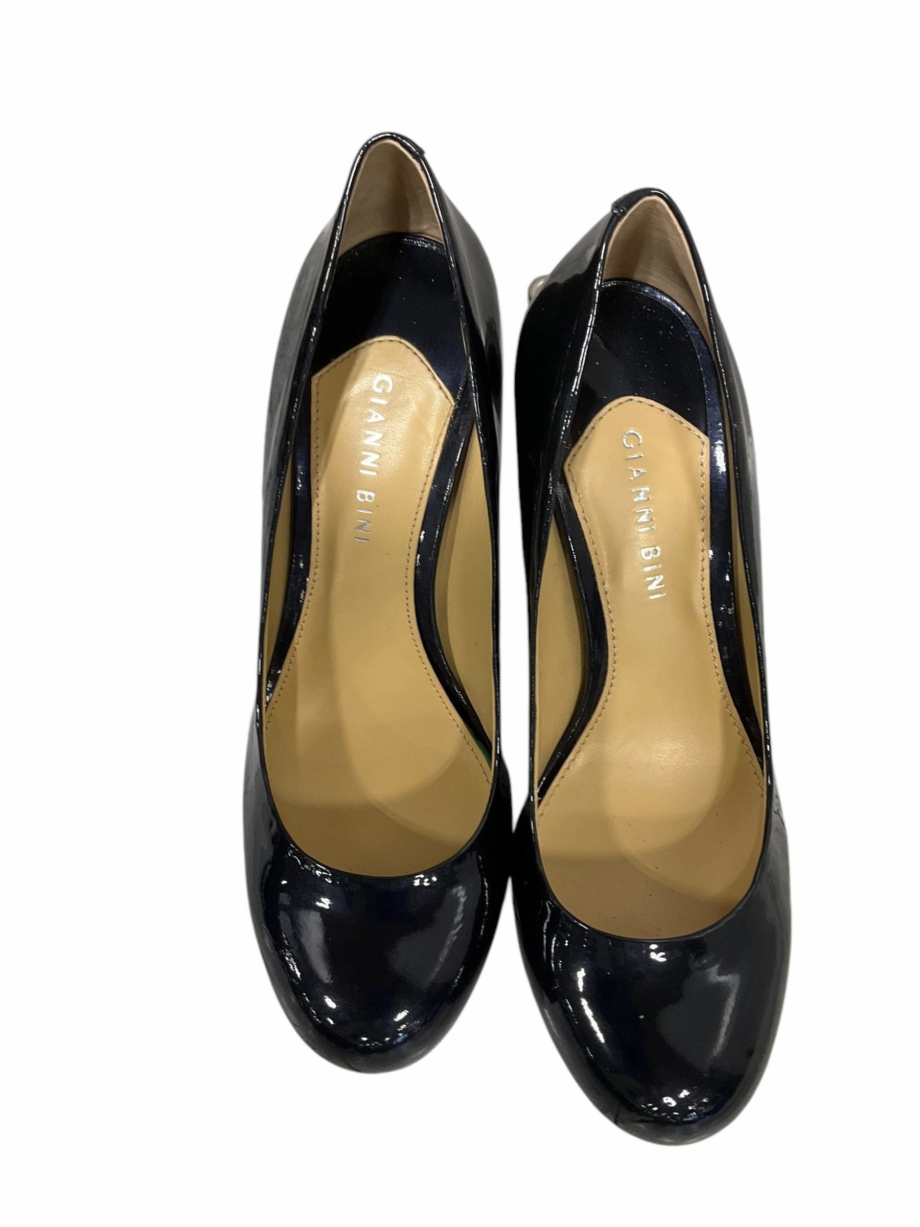 High Heels Por Shoes Heels Stiletto By Gianni Bini In Navy, Size: 9