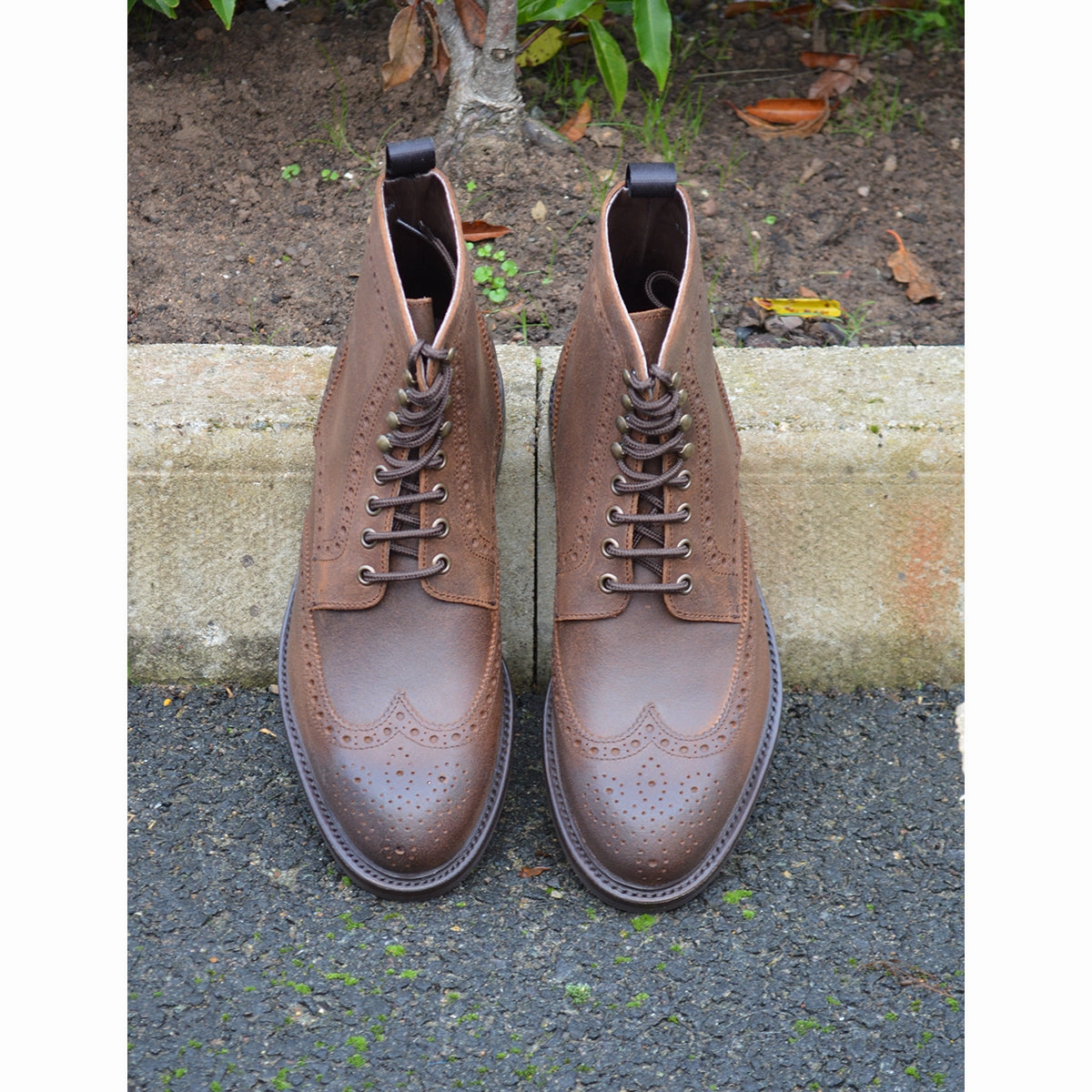 Leather Derby Shoe Berwick 1707 Brogue Boot (322) - Waxy Commander