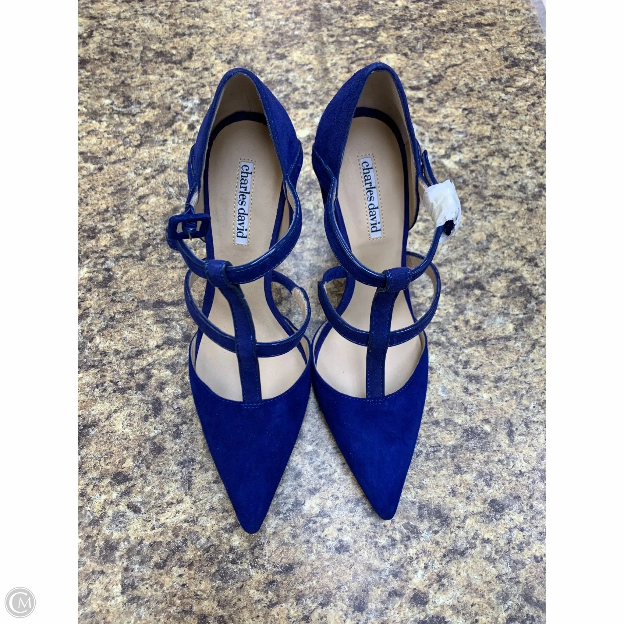 High Heels With Locks Shoes Heels Stiletto By Charles David In Blue, Size: 8