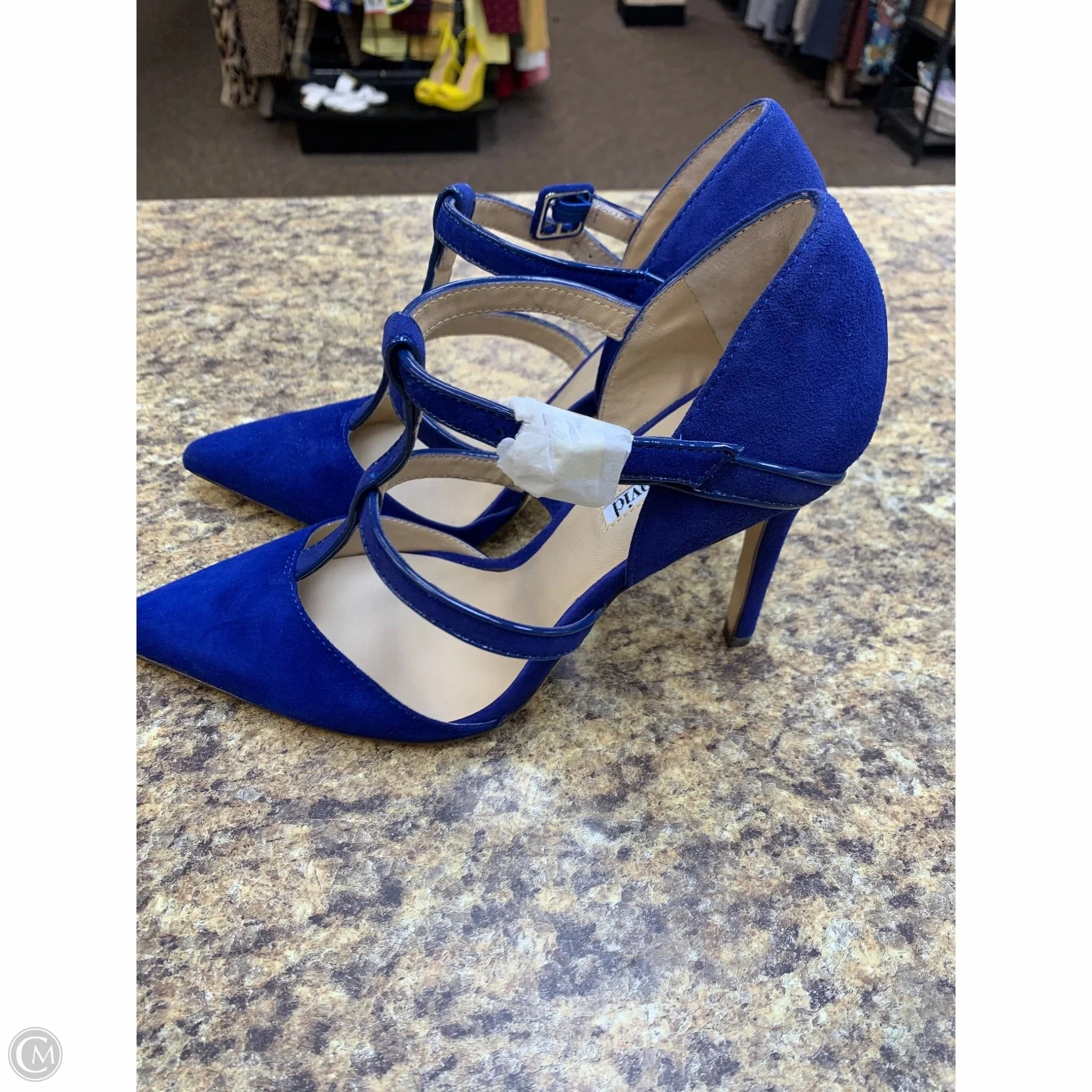 Workout High Heels Shoes Heels Stiletto By Charles David In Blue, Size: 8