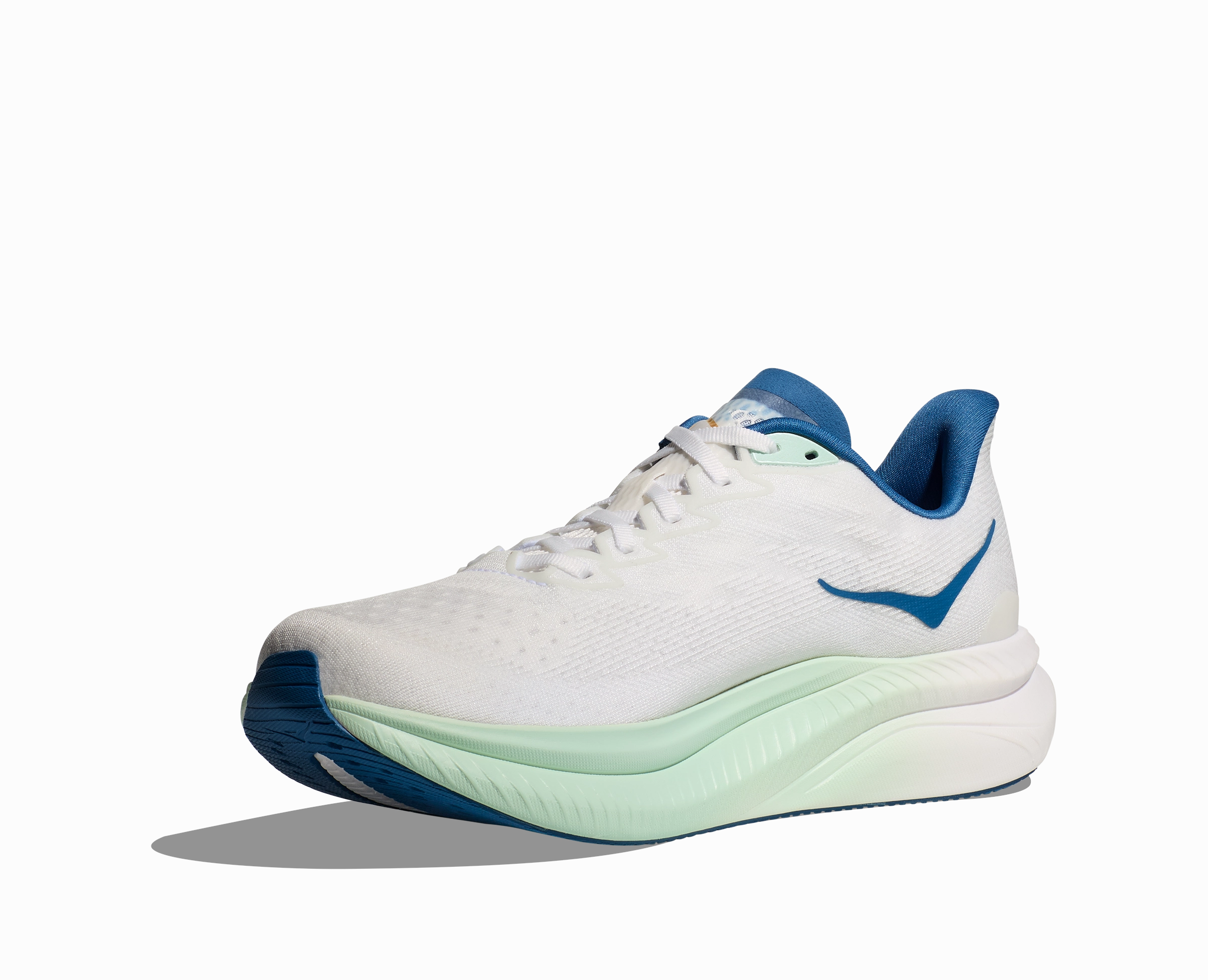 Best Arch Support For Running Shoes HOKA Men's Mach 6 - FROST / GOLD (Wide)