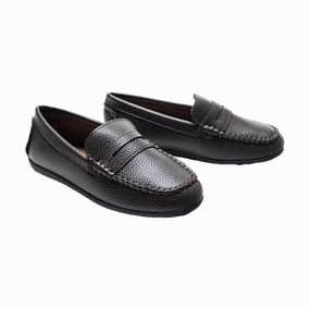 Mocha Faux Leather Penny Loafers Smooth Leather Tassel Loafers