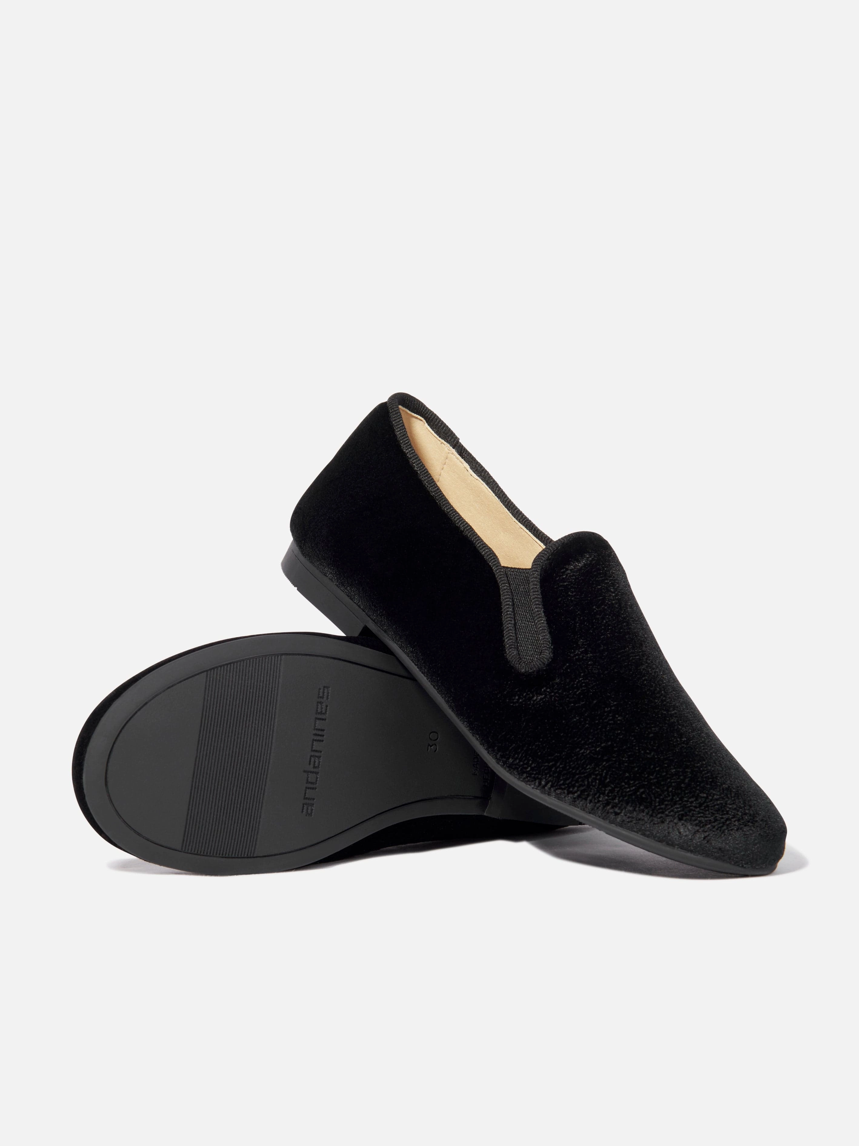 Marni Sabot Loafers Andanines Boys Velvet Loafers in Black