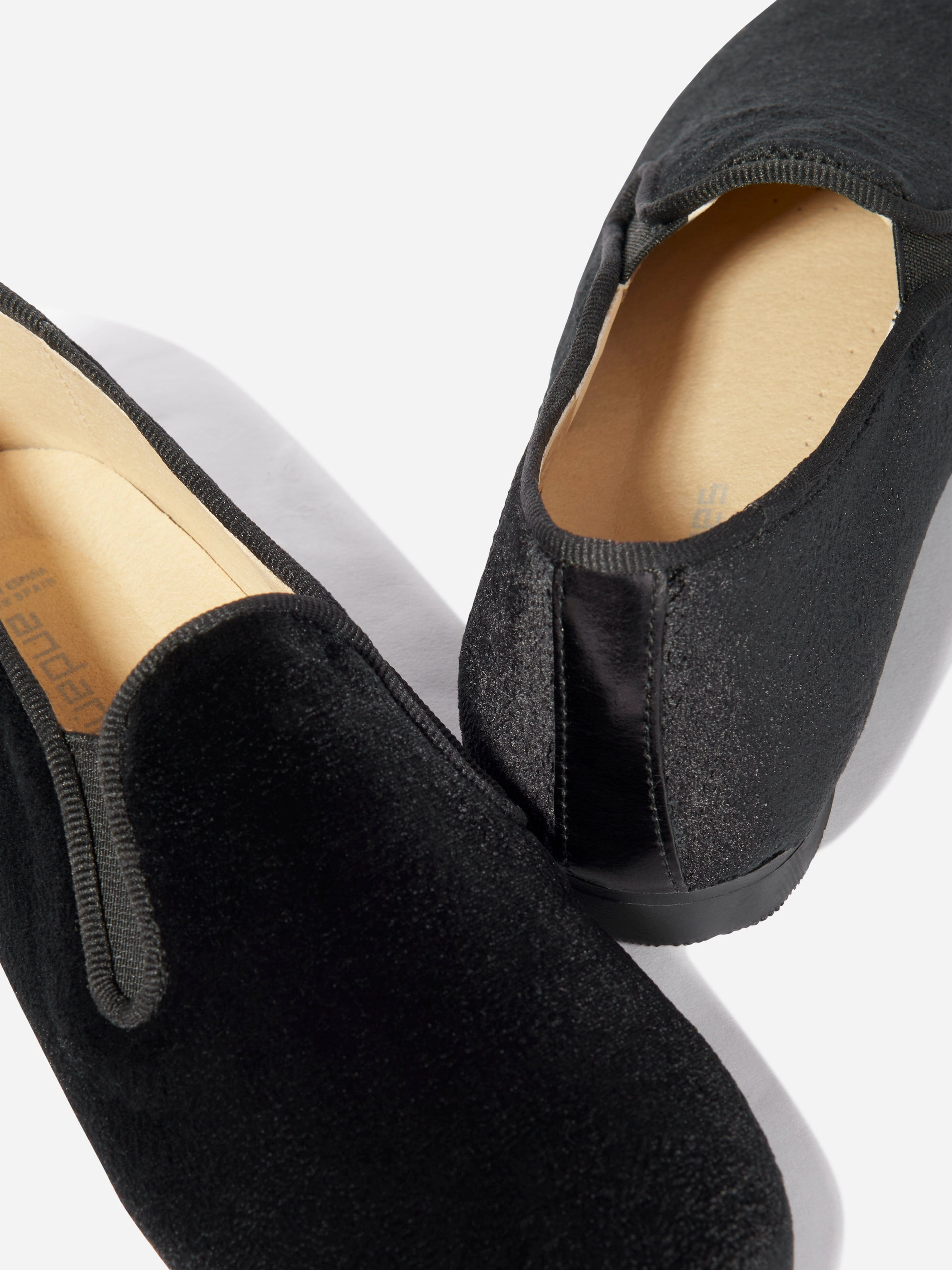 Andanines Boys Velvet Loafers in Black Loafers Bar Chicago