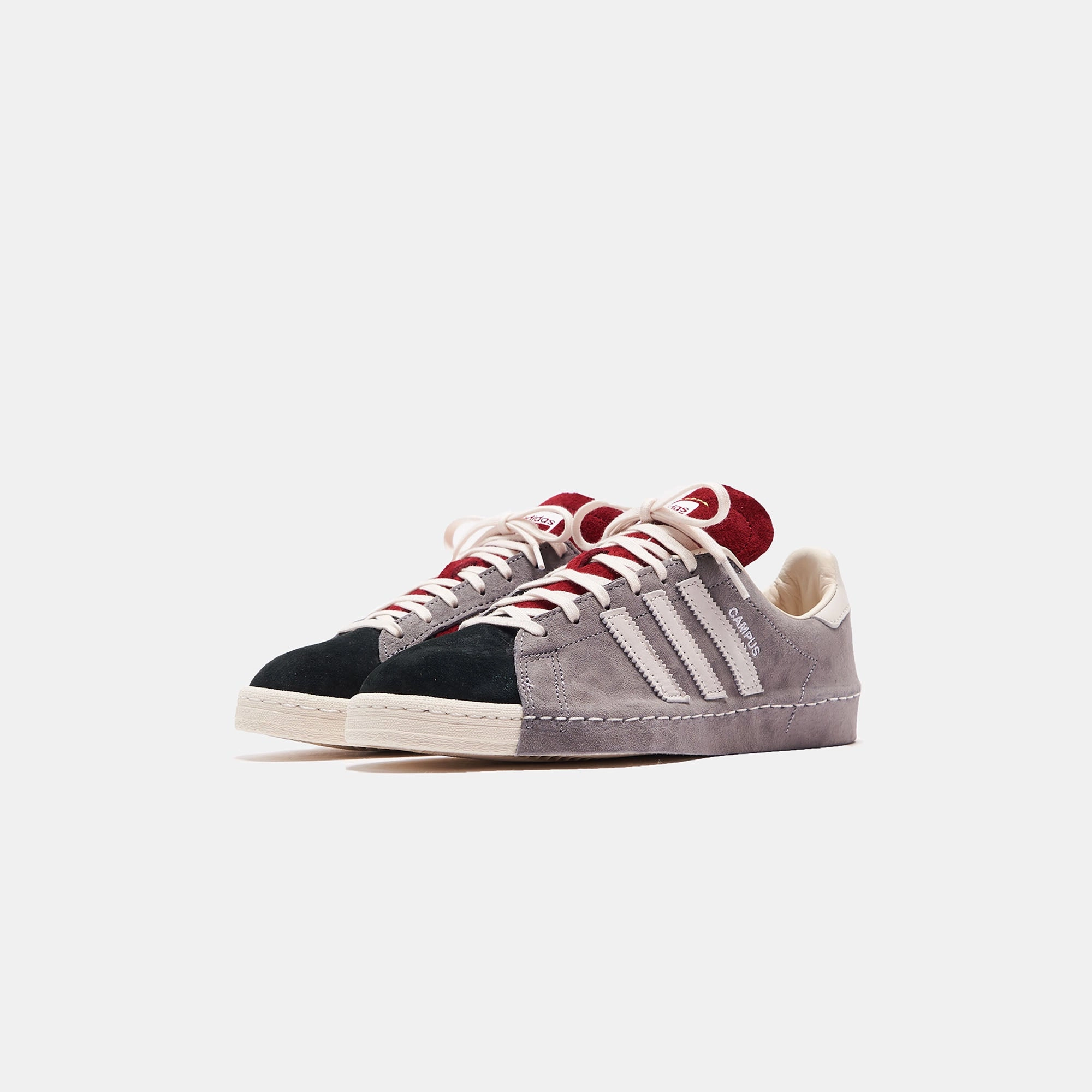 adidas x Recouture Campus 80s SH - Grey Three / Chalk White / Core Black Shoes That Change From Heels To Flats