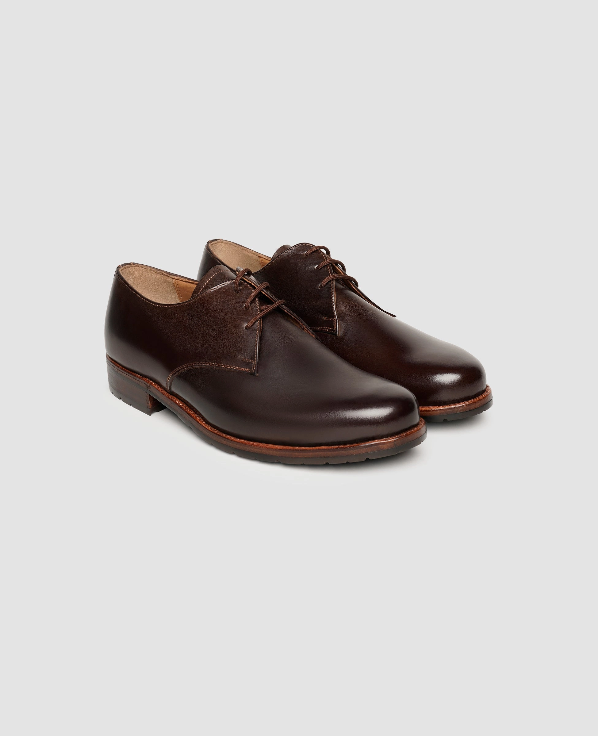 Split Toe Derby Shoes Janosh K Plain H - Mocca