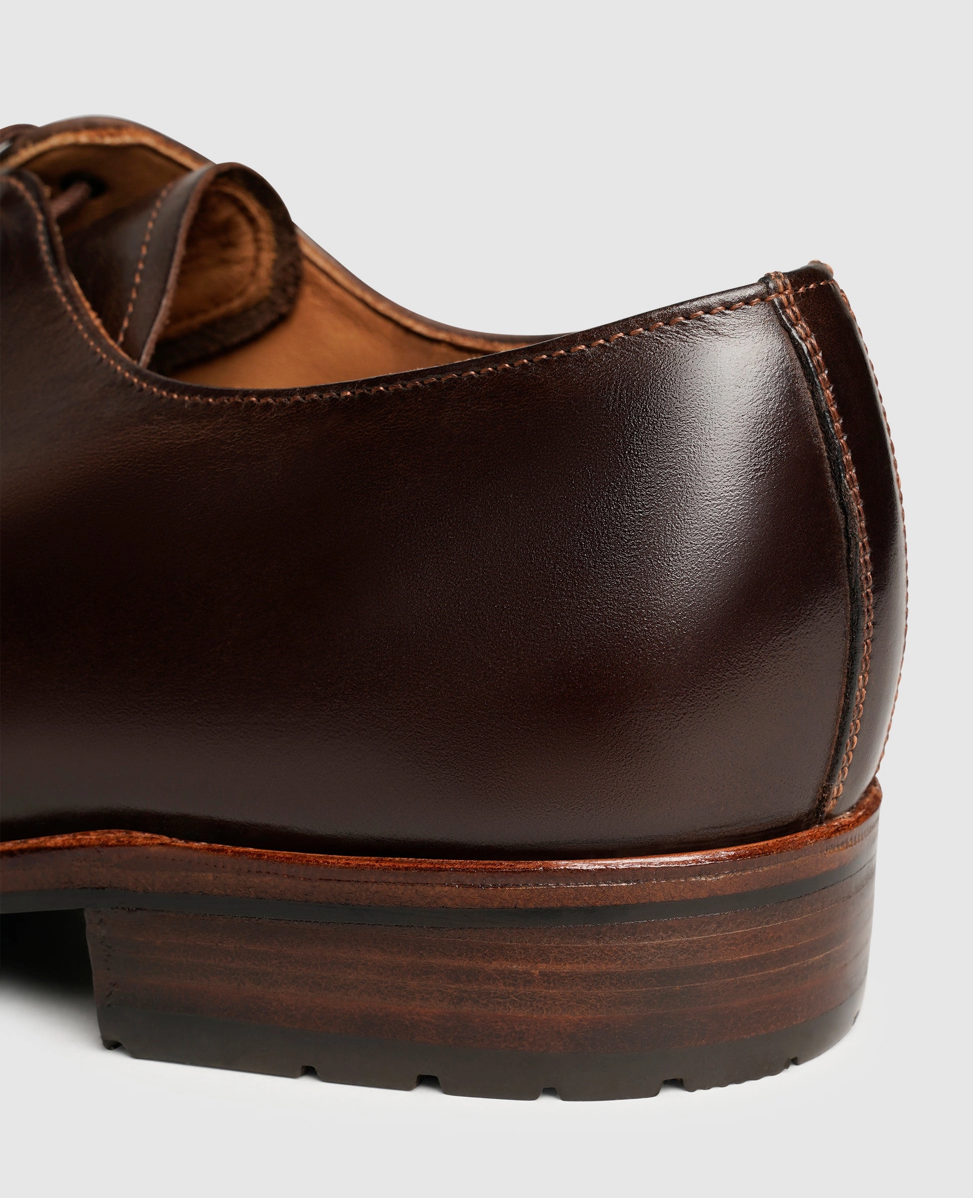 Janosh K Plain H - Mocca Casual Derby Shoe