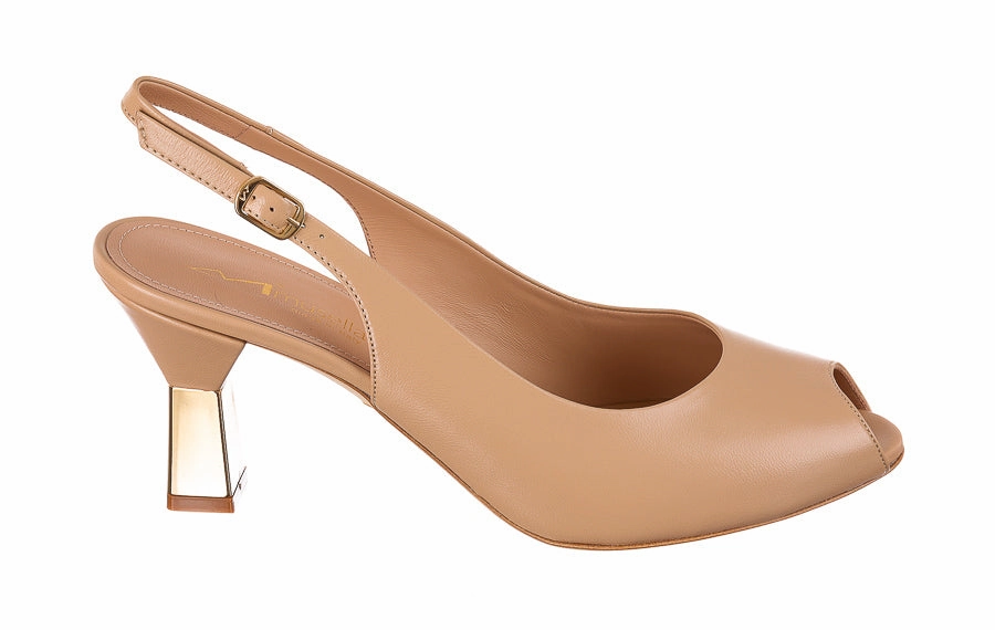 High Heel Platform Shoes Mus Lagoon Beige