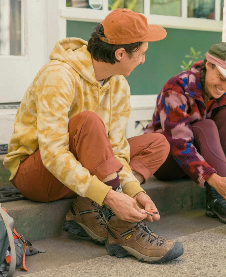 Best Hiking Boots For Patagonia Men's Targhee II Waterproof Mid Wide  |  Shitake/Brindle