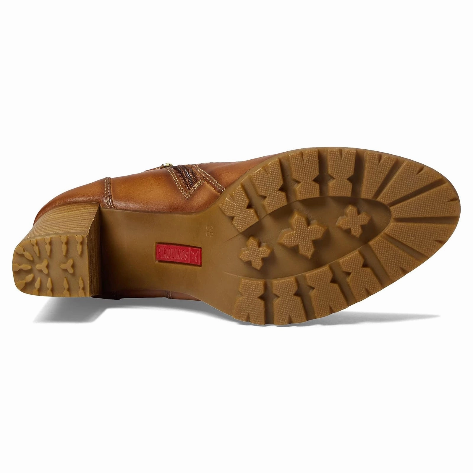 Pikolinos Connelly W7M-8542 Leather Women's Ankle Brandy Boots Fur Lined Ankle Boots Uk