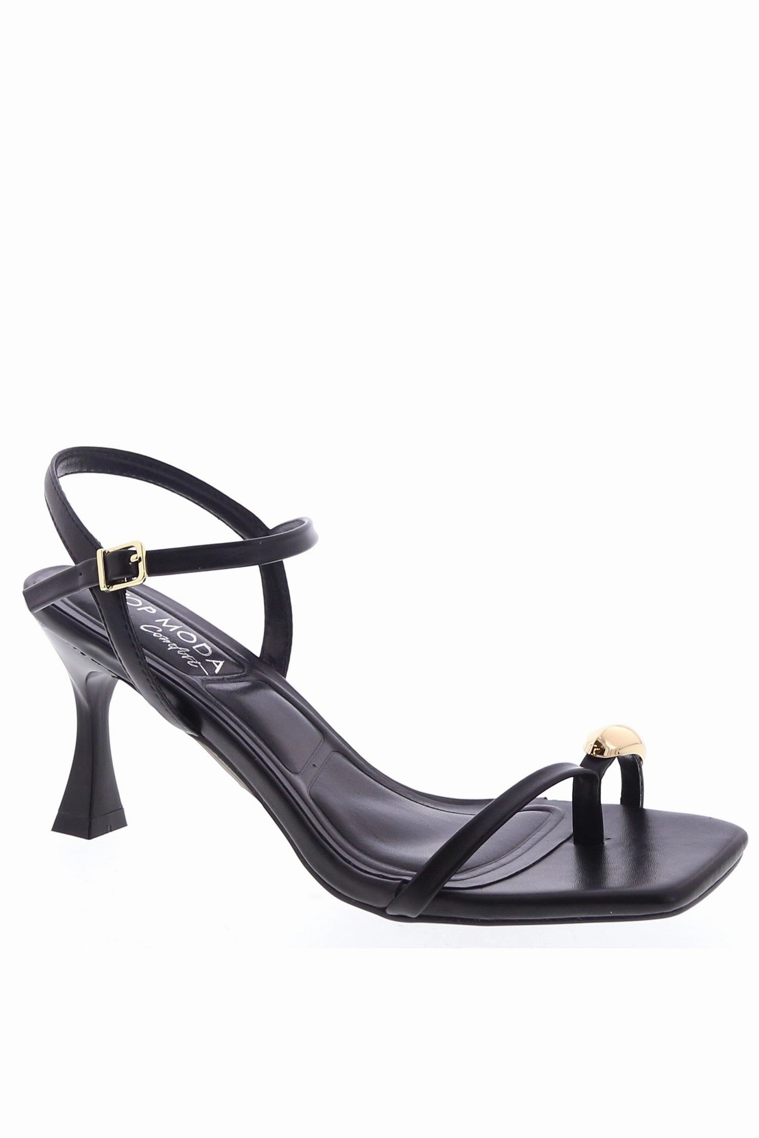 Women's Thong Heel with Ring Trim- ROSSIE23 High Heels Narrow Feet